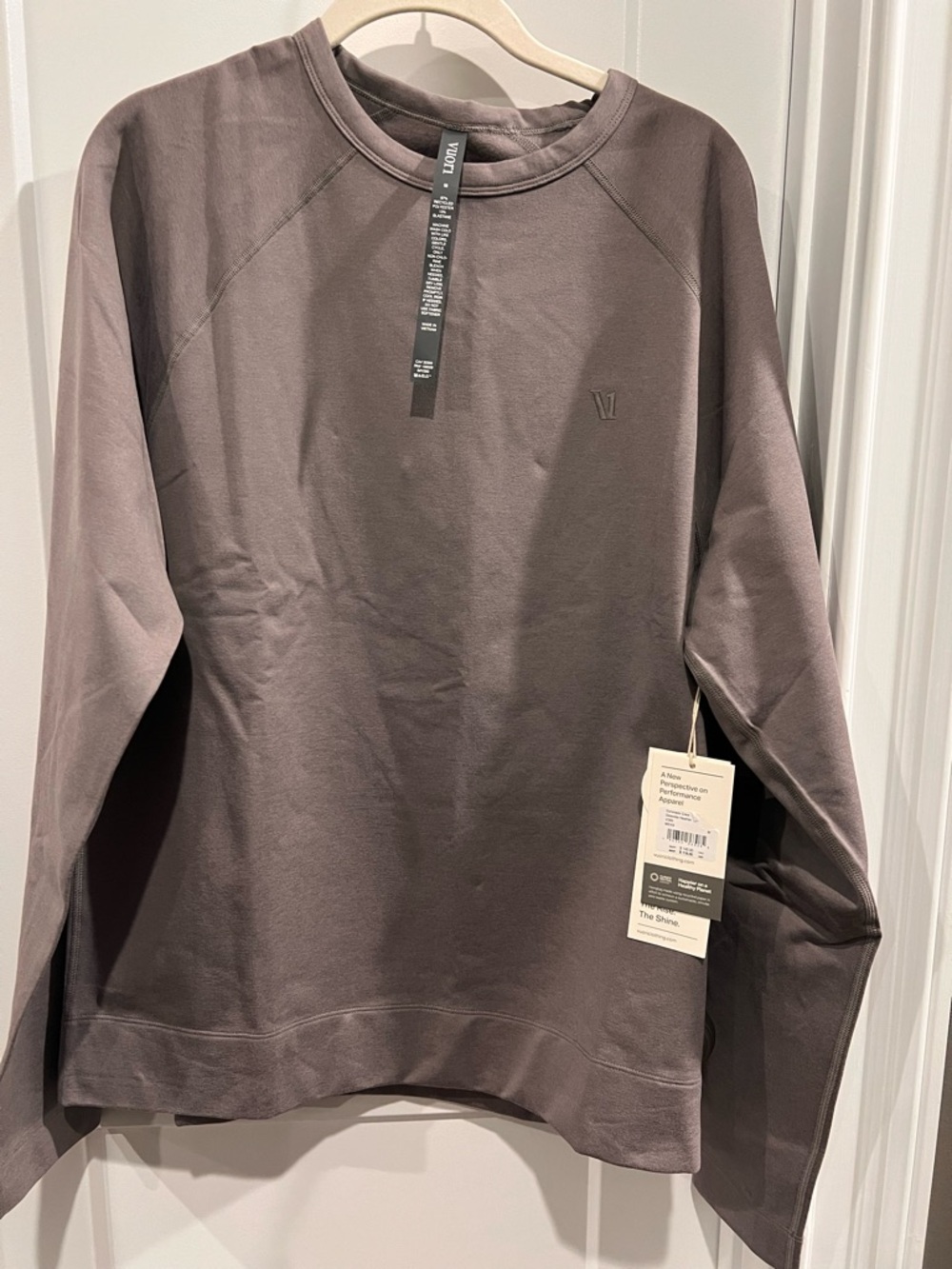Vuori Men's Crewneck Sweatshirt - Taupe Brown